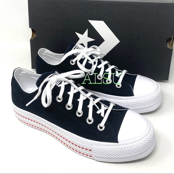 Converse Ctas Lift Black University Red Platform W - Picture 7 of 10